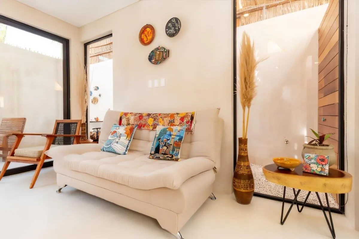 Private Yard & Cool Tub Wifi 1 Bed 3 Guest Apartment Tulum